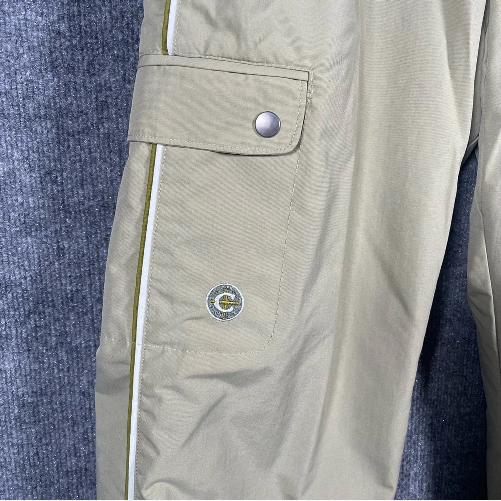 Columbia Men Medium Tan Convert Pull On Cargo Hiking Camping Outdoor Lined Pants